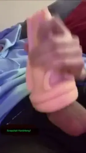 Slow motion cum ropes from my big young cock and fleshlight.