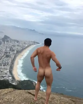 Butt ass naked in public