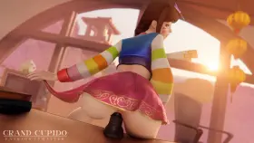 Dva Riding Dildo [Overwatch] (Grand Cupido)