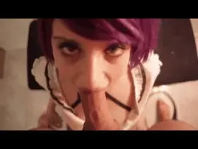 Goth bitch blowjob