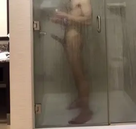 Big dick in the shower