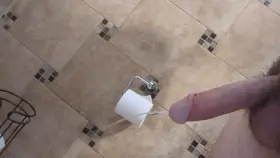 Long piss while hard