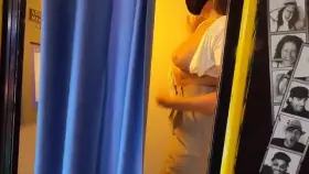 Oops, I left the curtain open in the photo booth.. [F]