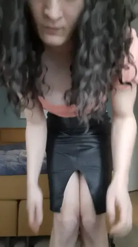 Leather skirt strip especially for you 😉