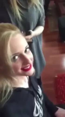 Amateur blowjob in saloon