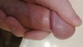 Do you like watching me play with my swollen cockhead and precum?