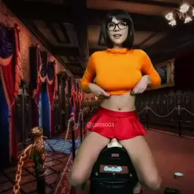 Gabbie as Velma Riding a Sybian in a Haunted Mansion
