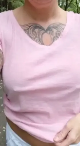 would u titty fuck me in the trees as the dog walkers go by