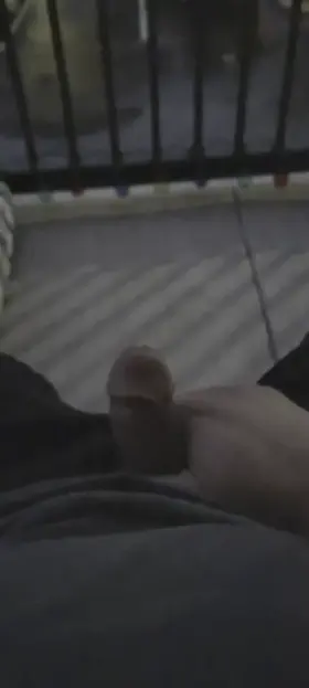 Morning stroke on the patio