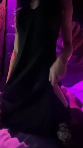 It’s easier to hide the goods under a long dress.