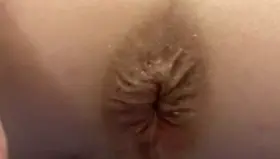 Hot cum leaking out of my well fucked arse!