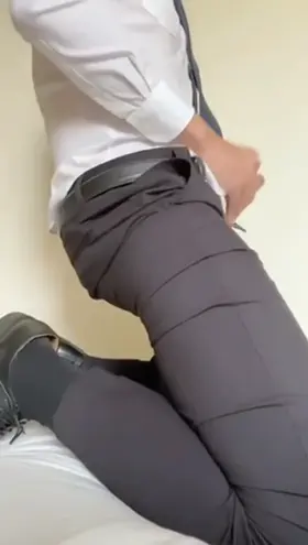 Husband wanted to shoot in his suit