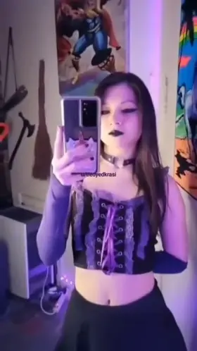 just swaying my tiny goth self around lmao