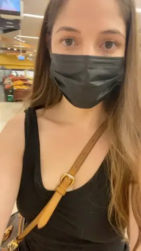 Flashing my tits and pussy in the pharmacy aisle to make it all better
