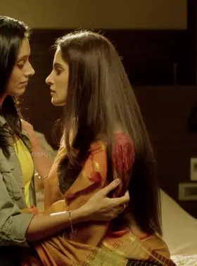 Hottest desi lesbian kissing scene from web series City of dreams