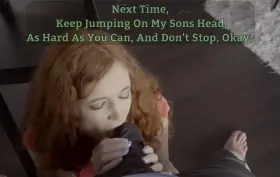 Your mother was very disappointed that your bully only beat you enough to send you to the hospital with some minor injuries, so she came up with a plan to convince him to do more next time. your fate was sealed when she invited him into your home for some convincing, while you were in the hospital.