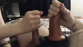 He’s so desperate to save his orgasm