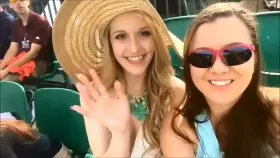 They got bored watching golf so they decided to make their own fun