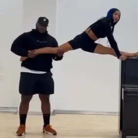 Sasha getting stretched out