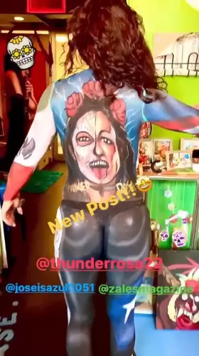 Thunder Rosa’s fat jiggly ass