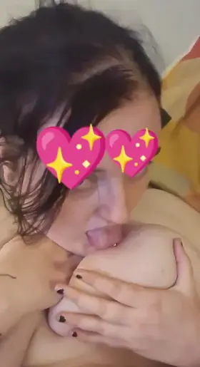 Having big boobs makes this easier!