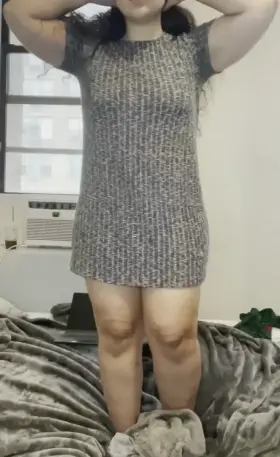 this dress hides my shape, so i think ill just take it off!