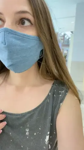 The coast is clear check out my tit!