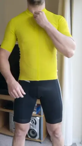 Stripping off after a sweaty ride 🚴‍♂️