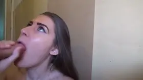 Cute Girl Gets A Faceful