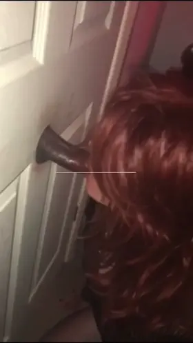 SlutDee4BBC sucking at Gloryhole
