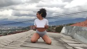 My neighbor almost look at my tits Lol [F]