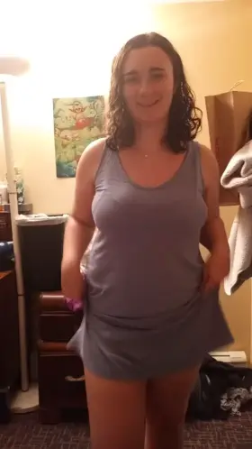 My nympho girlfriend wants everyone to know what a whore she is. She is going to suck and fuck anyone who recognizes or finds her! 100 upvotes and ill post her name and address!