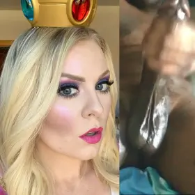 Blonde princess vs the neighborhood Black Bull.