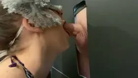 (OC) gloryhole bj with big cumshot (redgifs for sound)