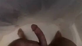 On your knees and suck it clean.