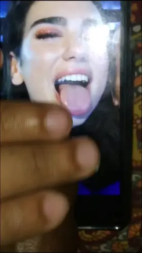 Cumshot on Dua lipa