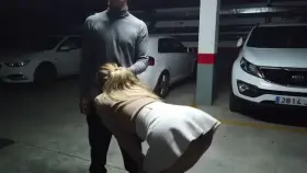 I was in big trouble with the mob when I did pay one back for some drug I wanted and this time they put a x-change pill turning me into this blonde bimbo and now I get mysterious messages saying that if I don't come to this lot and give a blowjob everyday I'll be killed.