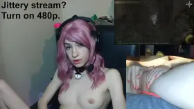 Egamergirl tasting her pussy juice during her stream