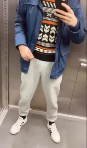 German Boy With Big Dick In Elevator... ;)