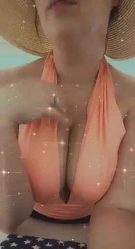 Flashing my tits for you at a family pool party.