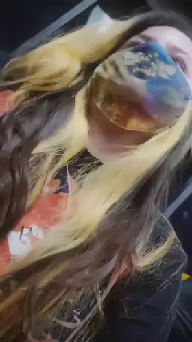 Waiting for my next flight. I hope the runway crew enjoys the show 😘