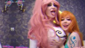 Nami and Perona Cosplay (Purpule bitch)[ Onepiece ]