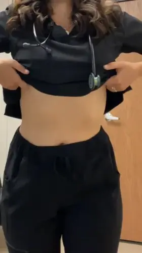 Has a naughty nurse ever showed you what her scrubs are hiding?