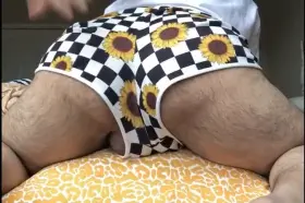 Giving the maintenance crew outside a little show!