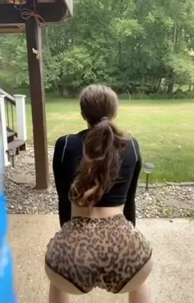 Twerking outside so the neighbors can see 😜