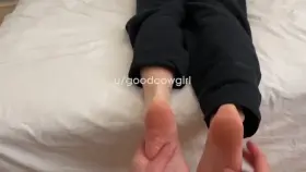 POV you’re teasing my feet to get me ready for anal 🙈