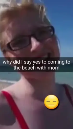 Beach trip with mom