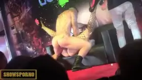 Spanish redhead pornstar fucking on stage