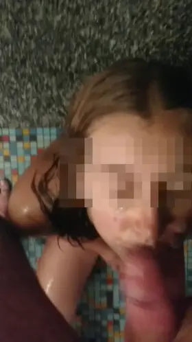 Shower facial to start the day