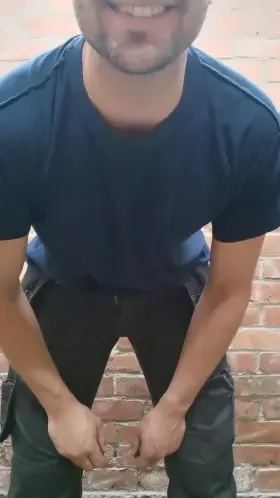 If you watch closely you can see a drop of precum flying.